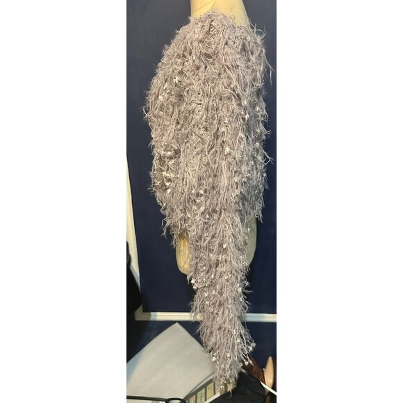 Altar'd State Cropped Sweater Angel Lash Lavender Funky Large - Picture 3 of 5